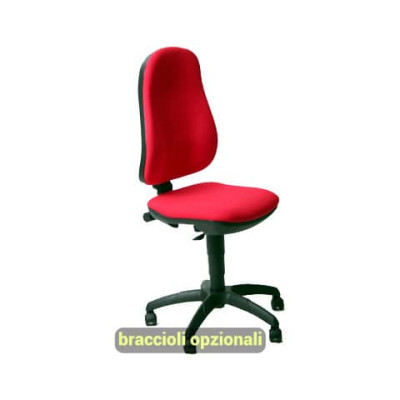 Sedia girevole operativa Unisit Ariel AICP Eco smart rivestimento ignifugo bordeaux - AICP/ID
