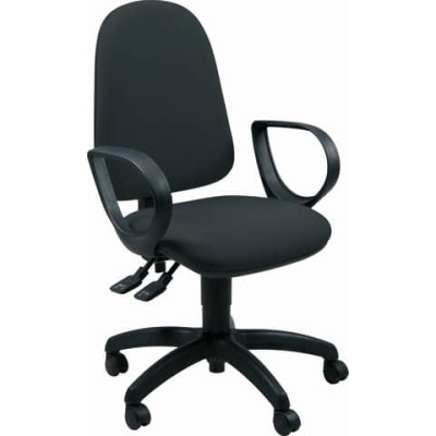 Sedia operativa girevole Unisit Jupiter JUYG Eco smart rivestimento Eco nero - con braccioli - JUYG/BRJ/EN