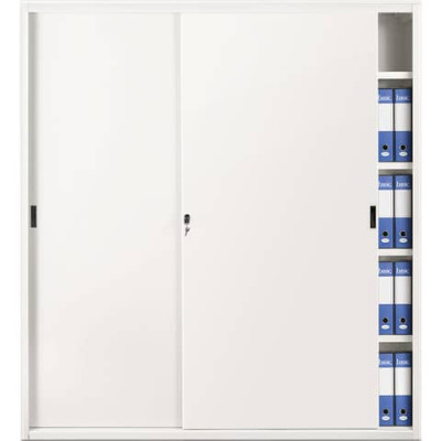 Armadio Tecnical 2 archivio a porte scorrevoli, dimensioni 180x45x200 (h) cm, portata ripiano 35 kg.