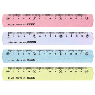 Barattolo righelli in alluminio Arda