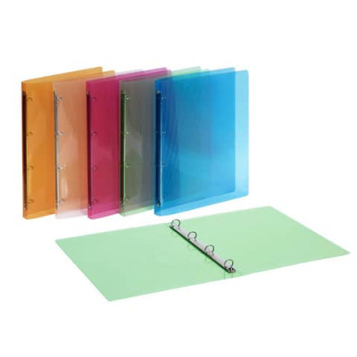 Raccoglitore 4 anelli Favorit Lumina PP colori assortiti 22x30 cm