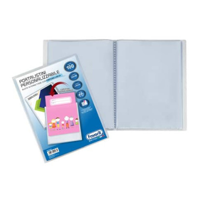 Portalistino personalizzabile Favorit Premium in PP fogli fissi 22x30 cm
