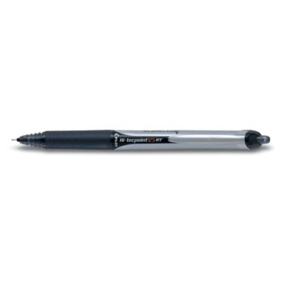 Roller Pilot Hi-Tecpoint V5 RT a scatto ricaricabile punta 0,5 mm nero - 006780