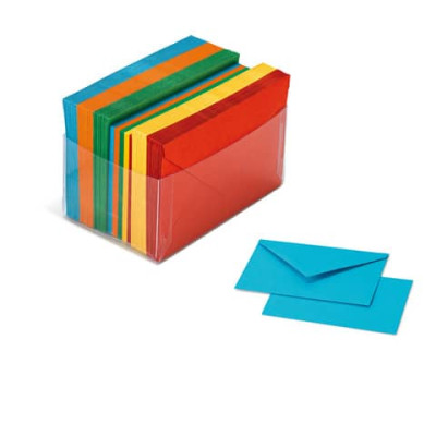 Biglietti augurali con busta Burano Arcobaleno in conf. 100