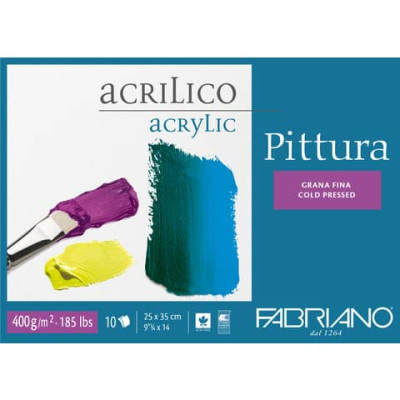 Blocco collato Fabriano Pittura grana fina 400 g 25x35 cm - 40002535