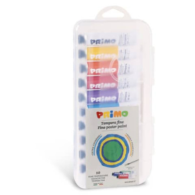 Colori a tempera Primo 18 ml conf. 10 - colori assortiti 744T10GAP