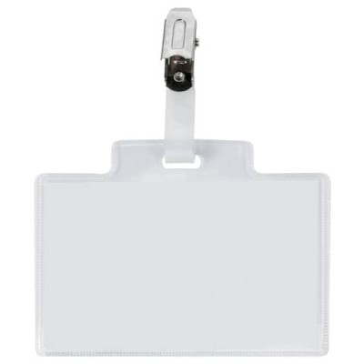 Targa portabadge con clip Sei Rota Pass 3M - formato 9,5x6 cm 318007 CF.6