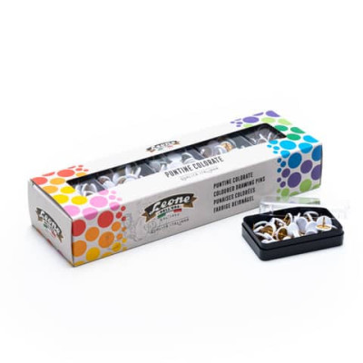 Puntine colorate Leone color bianco  PP50T101