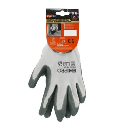 Guanti in nitrile Emi grigi 7/S  8104306