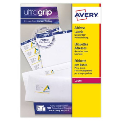Etichette per indirizzi per buste Ultragrip™ - 15 fogli