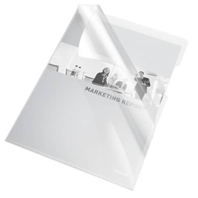 Buste a L non perforate Esselte Cristal trasparente 150 g/m² A4 lucido conf.25 - 55430