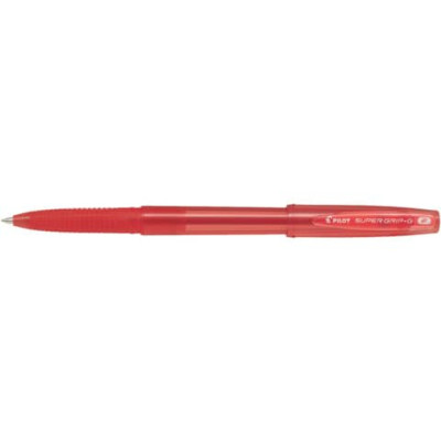 Penna a sfera Pilot Super Grip G fine con cappuccio - conf. 12 pezzi - inchiostro rosso - 001658