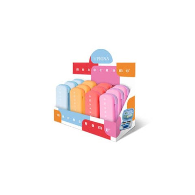 Espositore 12 astucci a bustina Pigna monocromo in silicone assortiti 023264600
