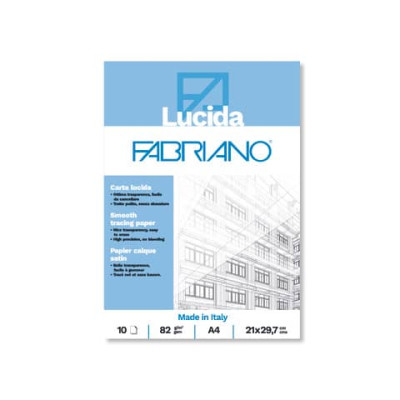 Blocco carta lucida Fabriano 10 ff - 82 g