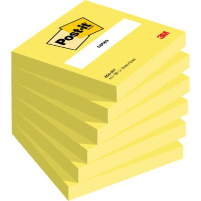 Foglietti riposizionabili Post-it® formato 76x76 mm in conf. da 6 blocchetti