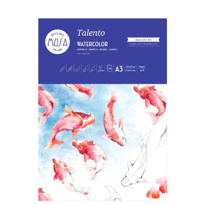 Blocco per acquerello CWR TALENTO 10 fogli 300 g