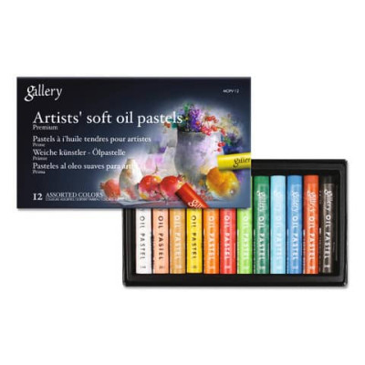 Pastelli a olio tondi per artisti - colori assortiti