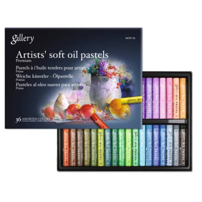 Pastelli a olio tondi per artisti - colori assortiti