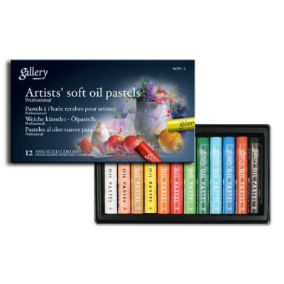 Pastelli a olio tondi per artisti - colori assortiti
