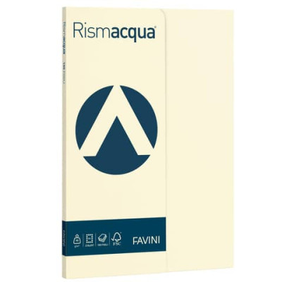 Carta colorata Favini Rismacqua A4 90 g/m² - risma da 100 fogli - colori tenui