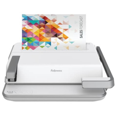 Rilegatrice 3 in 1 Fellowes Lyra a dorsi plastici, pinzatrice e perforatrice 2/4 fori bianco - FW5603101