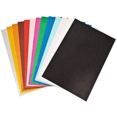 Fogli foam in gomma Nikoffice EVA A4 assortiti