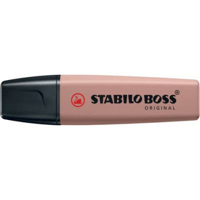 Evidenziatori Stabilo Boss Nature Colors - conf. 10 pz - colore fava di cacao 70/165