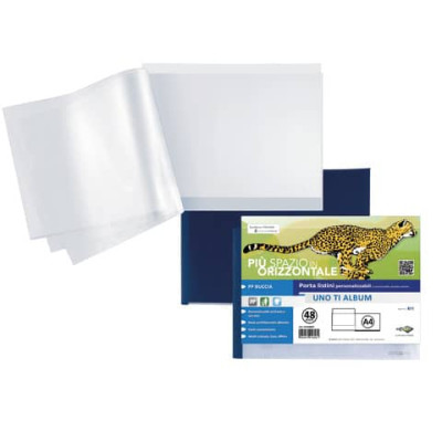 Portalistini UNO T Sei Rota ad album PP buccia - 30x22 cm - colore blu