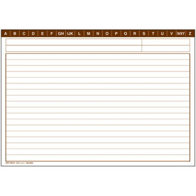 Schede rigate O.C.L. formato 21x14,8 cm - 0819