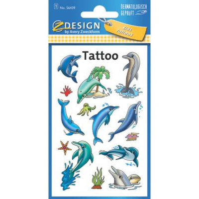Tatuaggi Avery Kid assortiti - 1 foglio