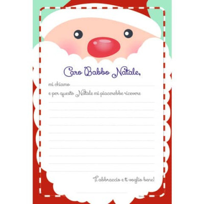 Letterina Babbo Natale Biembi in conf. da 12 pezzi con busta BU1202621
