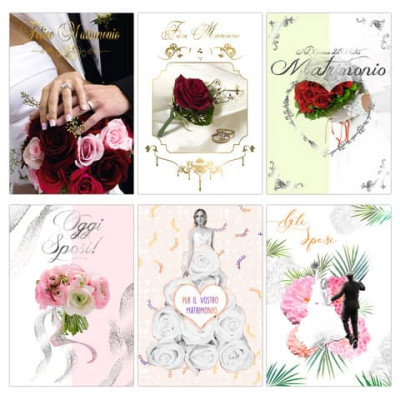 Biglietti augurali Matrimonio 12x18 cm