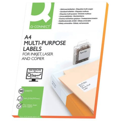 Etichette universali Q-Connect (100 fogli)