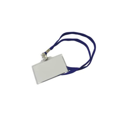 Cordoncini con clip in metallo - 30 cm blu - 155Y