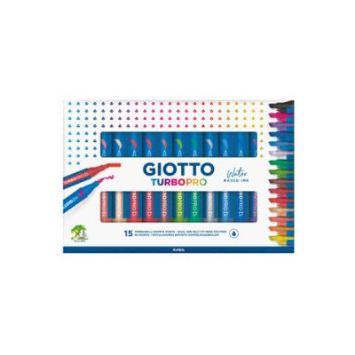 Pennarelli Giotto TurboPro doppia punta scalpello-pennello