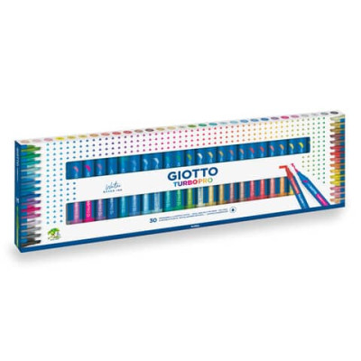 Pennarelli Giotto TurboPro doppia punta scalpello-pennello