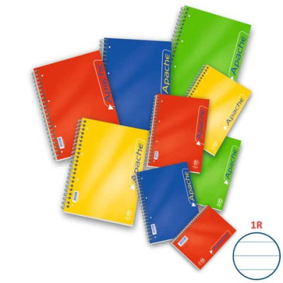 Blocco spiralato 140 fogli a 4 fori Apache