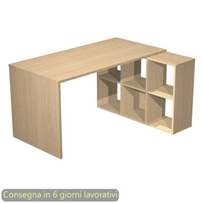 Scrivania su mobile contenitore