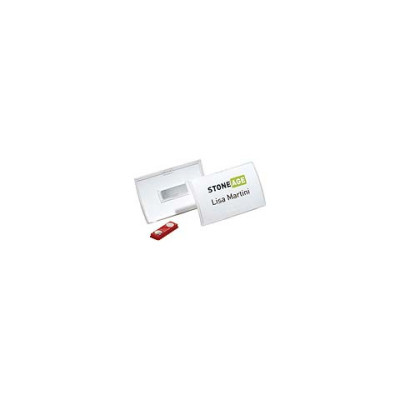 Portanome Click Fold 54x90 mm in PPL trasparente