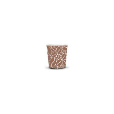 Bicchieri in carta e PE serigrafati ''MOKA'' colore bianco conf. 50 pz