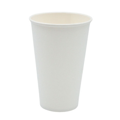 Bicchiere in cartoncino bianco senza plastica - conf. 50 pz