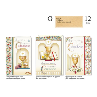 Biglietti augurali Comunione assortiti