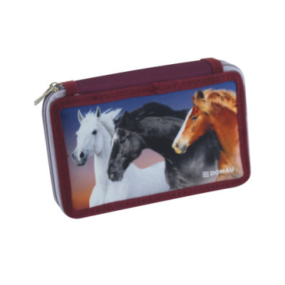 Astuccio a 2 zip Donau fantasie assortite - conf. da 6 pezzi - 6 - 322297