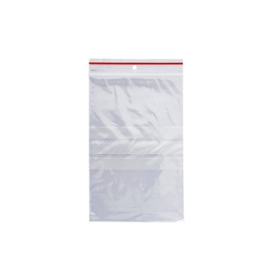 Buste trasp. chiusura grip in LDPE Q-Connect con banda scrivibile - cont. alimentare - conf. 1000 pz