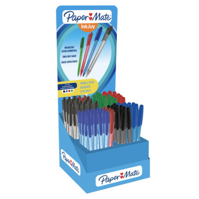 Espositore 300 penne punta a sfera Paper Mate Inkjoy colori assortiti - 2209153