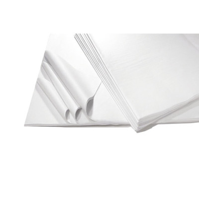 Carta velina Deco 100x140 cm - 22 g/m² - conf. 100 fogli - bianco 12680