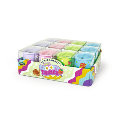 Espositore 12 temperamatite a 2 fori in morbida gomma con particolari 3D