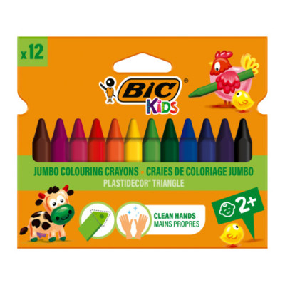 Pastelli in plastica BIC Kids Plastidecor colori assortiti