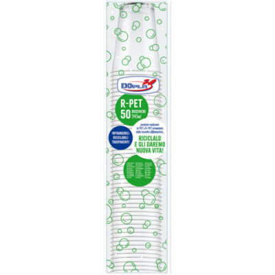 Bicchieri in R-PET - conf. 50 pz