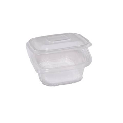 Contenitori in PP quadrati con coperchio incernierato Cuki Professional 120 mm x 120 mm x 55 mm - conf. 50 pz